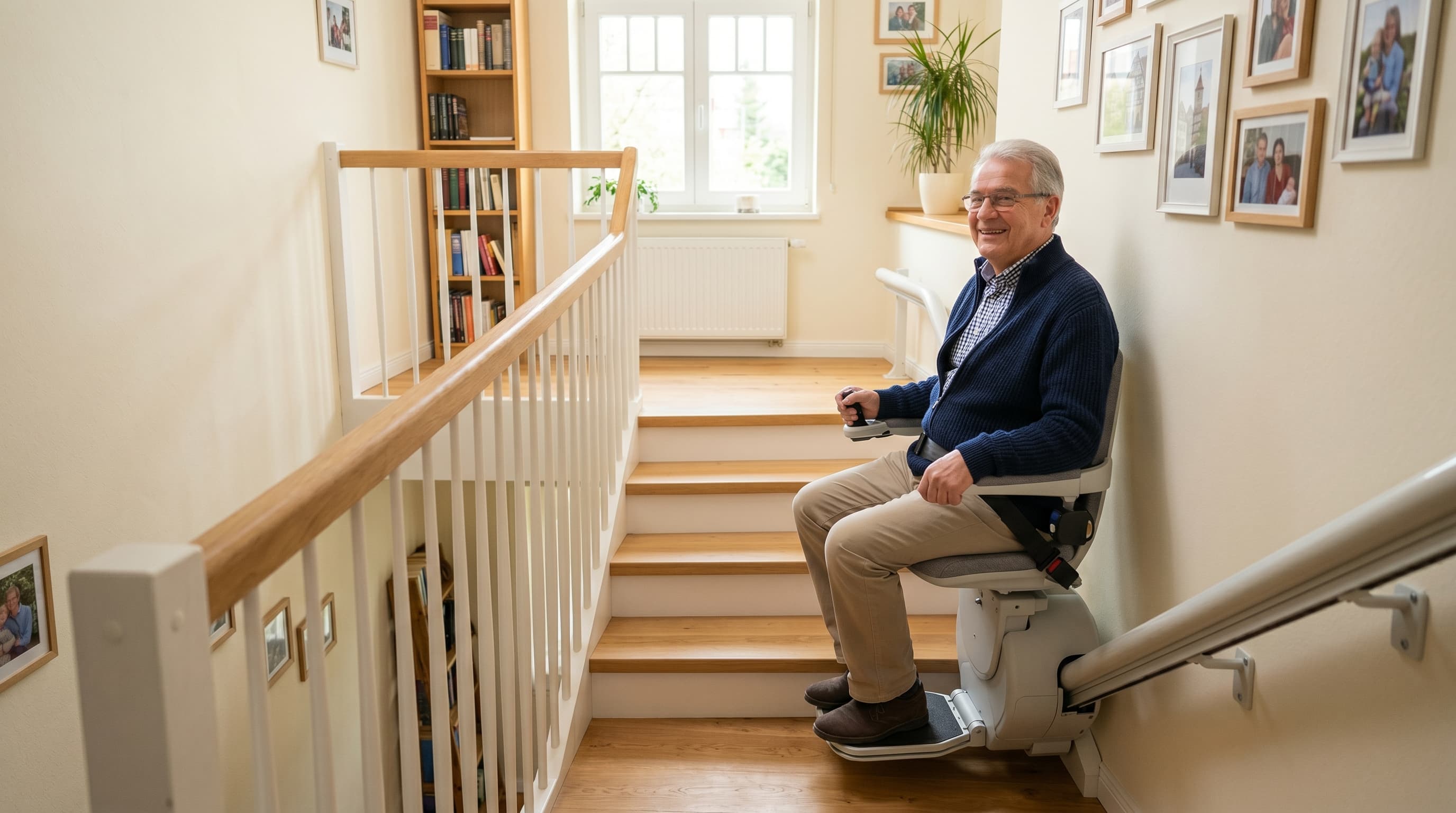 Treppenlift-Zuschuss 2026: 4.180 € von der Pflegekasse — der Hebel