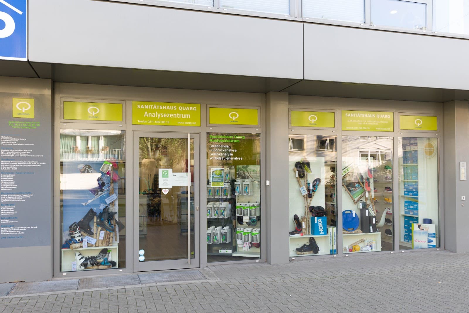 Sanitätshaus in Düsseldorf — Beratung zu Schuhversorgung und Einlagen beim Google-Unternehmensprofil Sanitätshaus QUARG